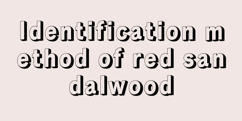 Identification method of red sandalwood