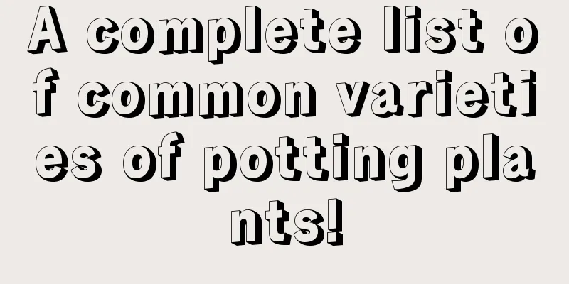 A complete list of common varieties of potting plants!