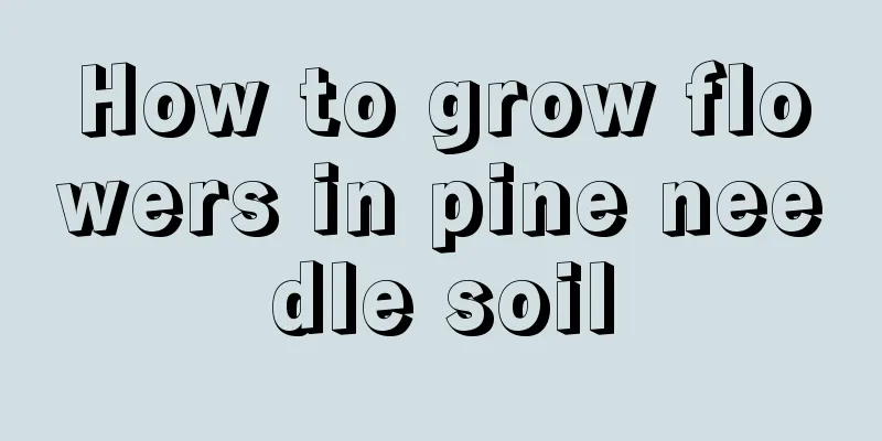 How to grow flowers in pine needle soil