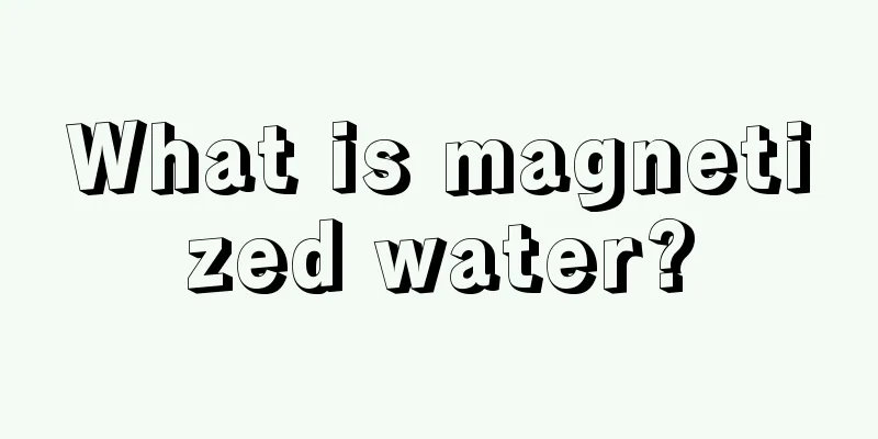 What is magnetized water?