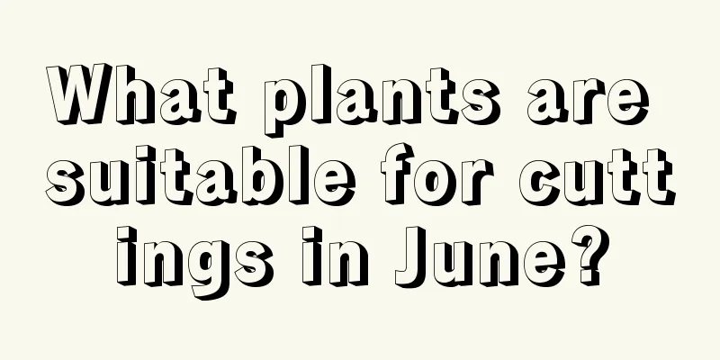 What plants are suitable for cuttings in June?