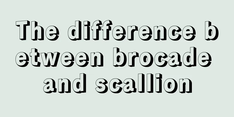 The difference between brocade and scallion