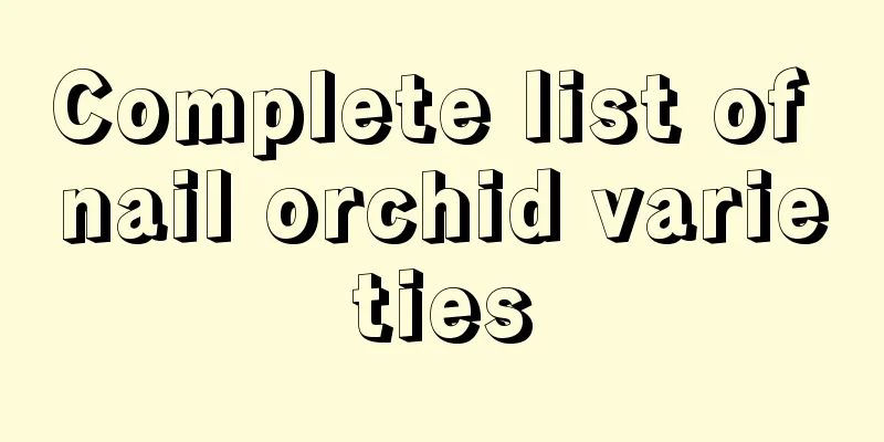 Complete list of nail orchid varieties