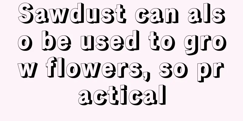 Sawdust can also be used to grow flowers, so practical