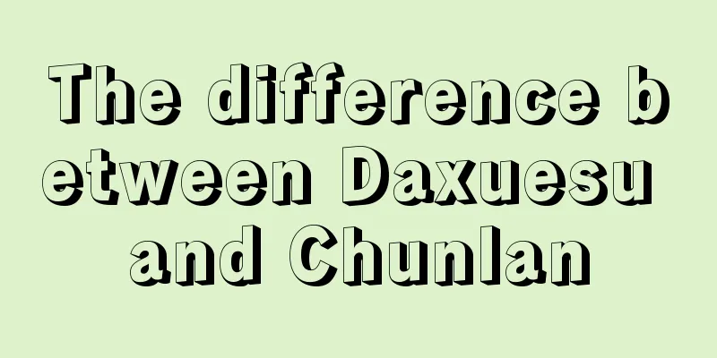 The difference between Daxuesu and Chunlan