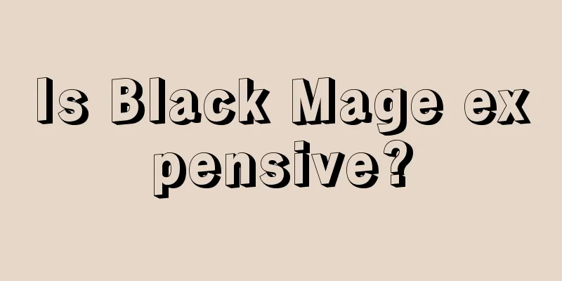 Is Black Mage expensive?