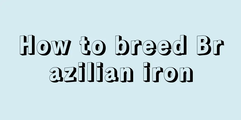 How to breed Brazilian iron