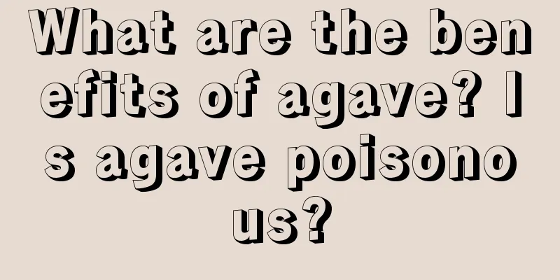 What are the benefits of agave? Is agave poisonous?