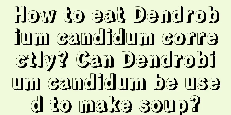 How to eat Dendrobium candidum correctly? Can Dendrobium candidum be used to make soup?