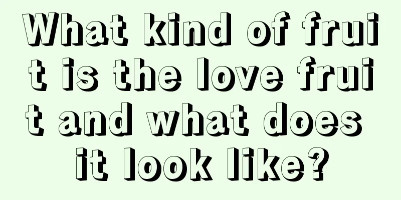 What kind of fruit is the love fruit and what does it look like?