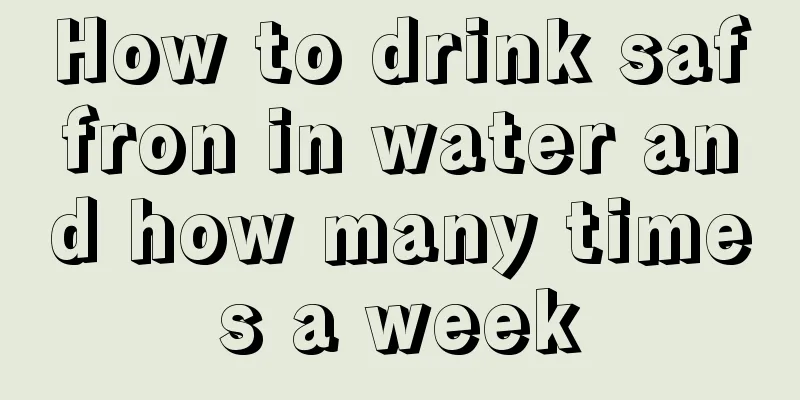 How to drink saffron in water and how many times a week