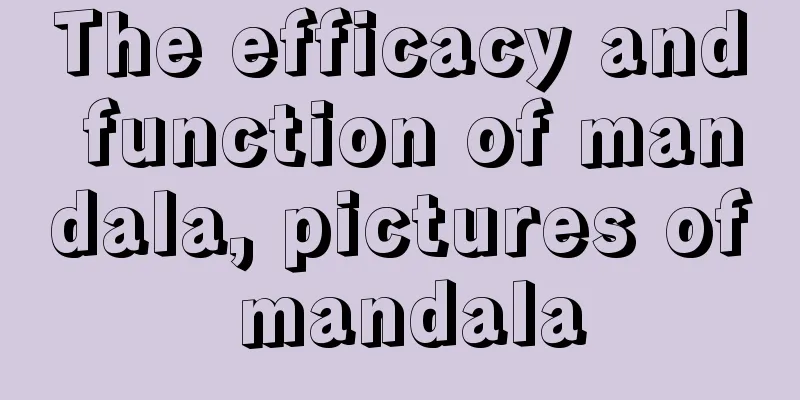 The efficacy and function of mandala, pictures of mandala