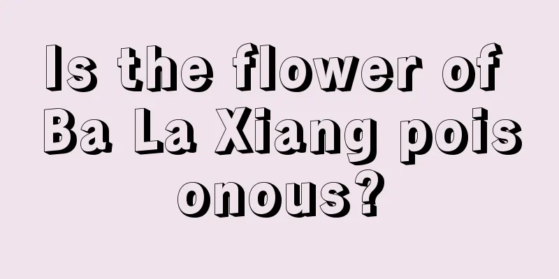 Is the flower of Ba La Xiang poisonous?