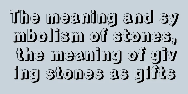 The meaning and symbolism of stones, the meaning of giving stones as gifts