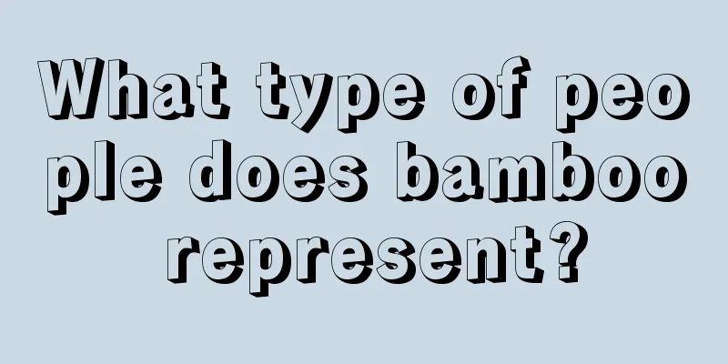 What type of people does bamboo represent?