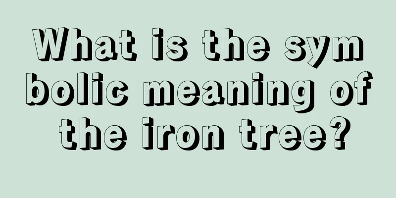 What is the symbolic meaning of the iron tree?