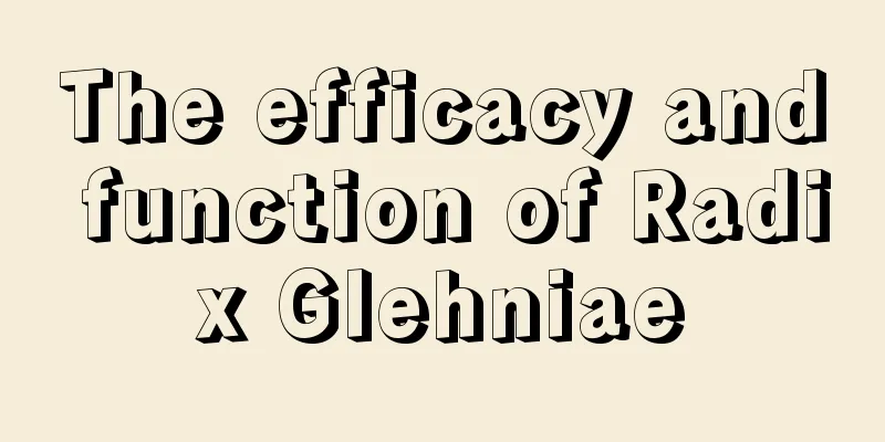 The efficacy and function of Radix Glehniae