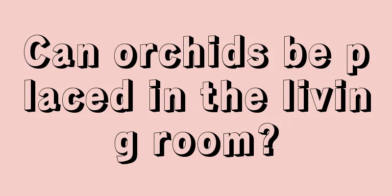 Can orchids be placed in the living room?