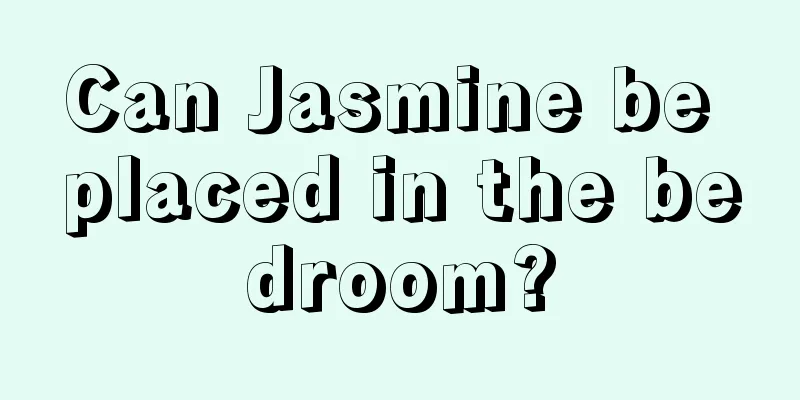 Can Jasmine be placed in the bedroom?