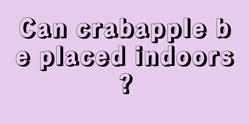 Can crabapple be placed indoors?