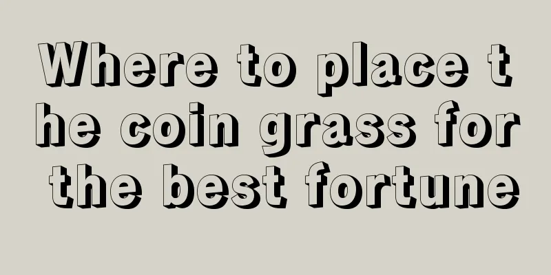 Where to place the coin grass for the best fortune