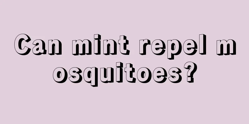 Can mint repel mosquitoes?