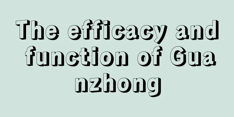 The efficacy and function of Guanzhong