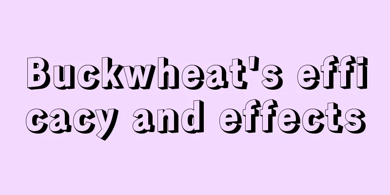 Buckwheat's efficacy and effects