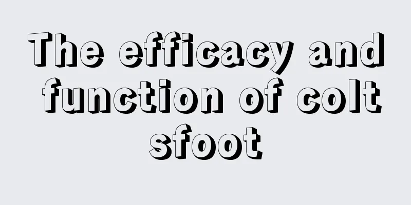 The efficacy and function of coltsfoot