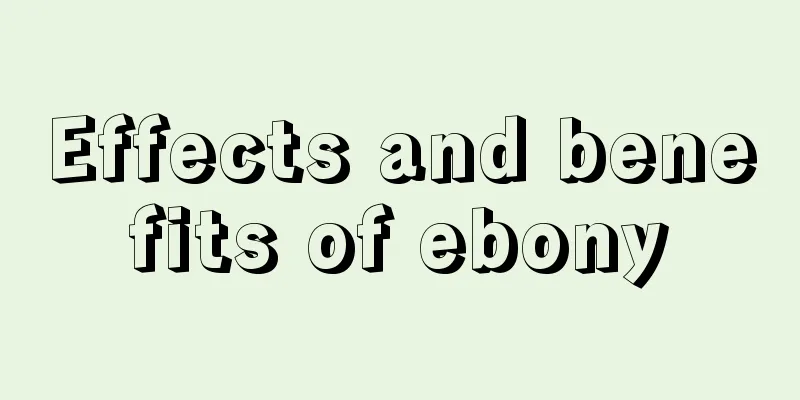 Effects and benefits of ebony