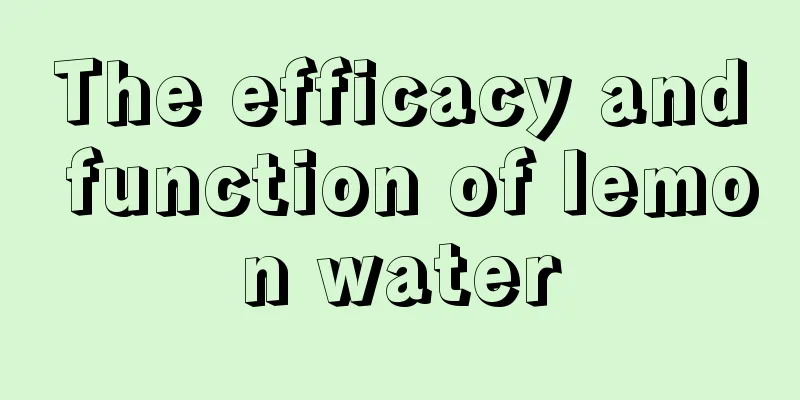 The efficacy and function of lemon water