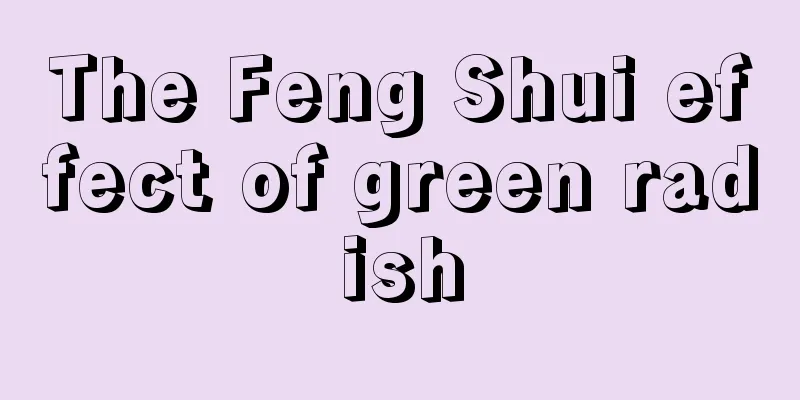 The Feng Shui effect of green radish