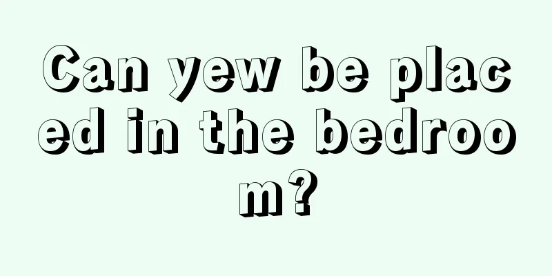 Can yew be placed in the bedroom?