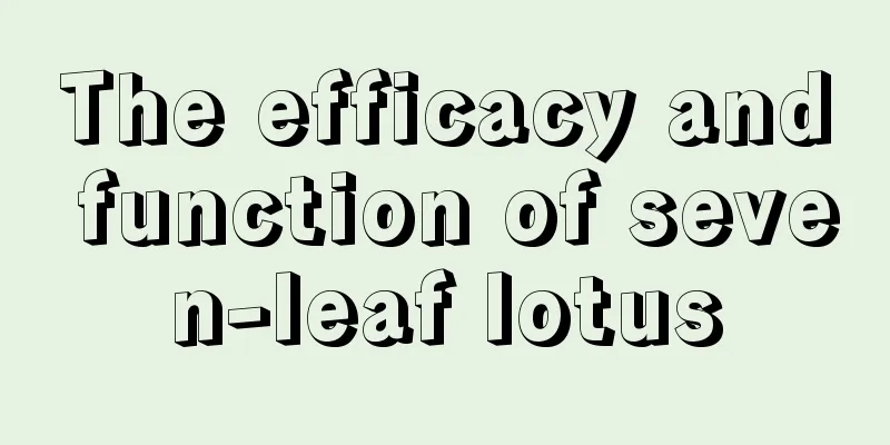 The efficacy and function of seven-leaf lotus