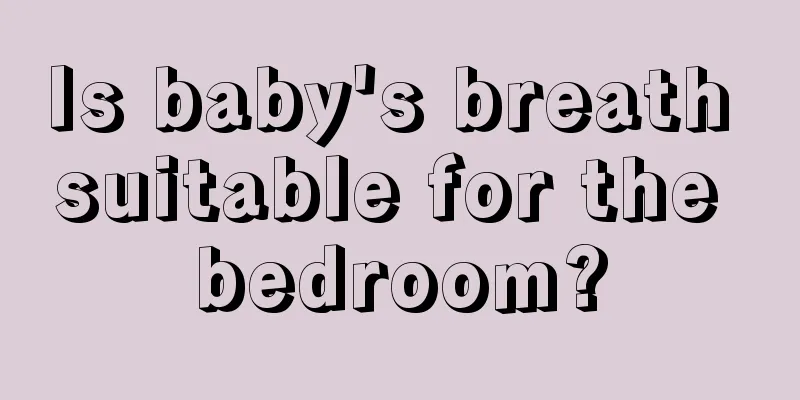 Is baby's breath suitable for the bedroom?