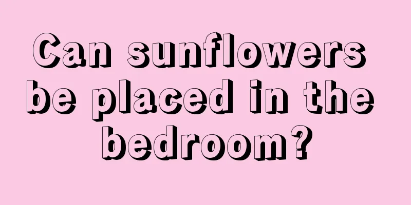 Can sunflowers be placed in the bedroom?