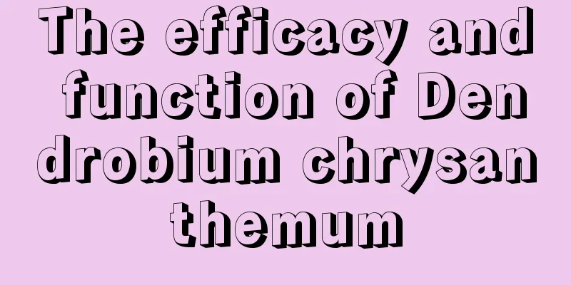 The efficacy and function of Dendrobium chrysanthemum