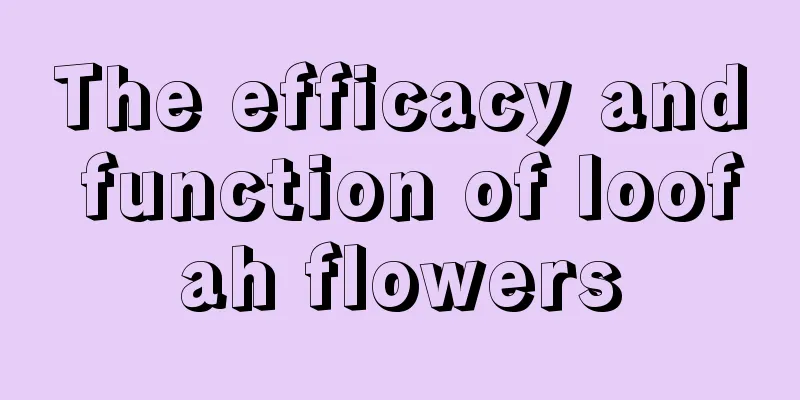 The efficacy and function of loofah flowers