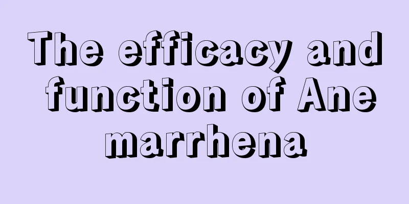 The efficacy and function of Anemarrhena