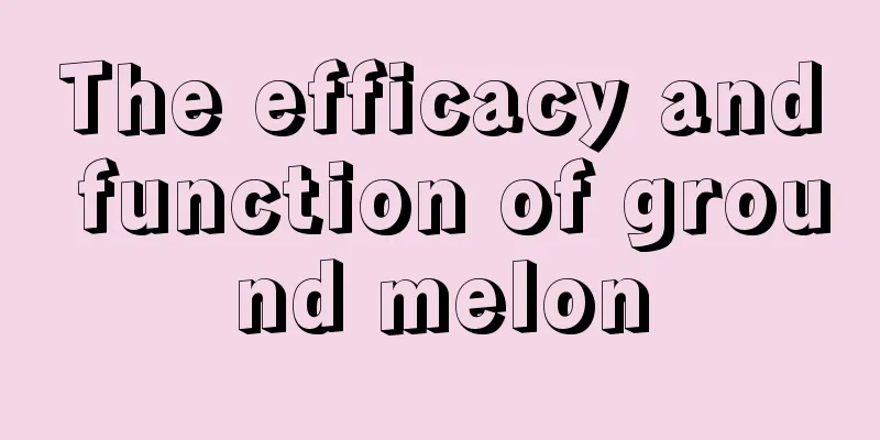 The efficacy and function of ground melon