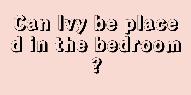 Can Ivy be placed in the bedroom?