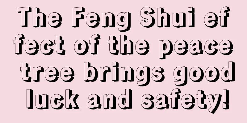 The Feng Shui effect of the peace tree brings good luck and safety!