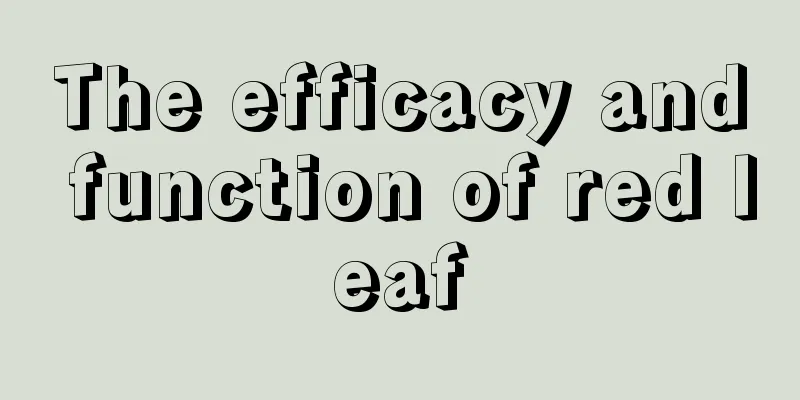 The efficacy and function of red leaf