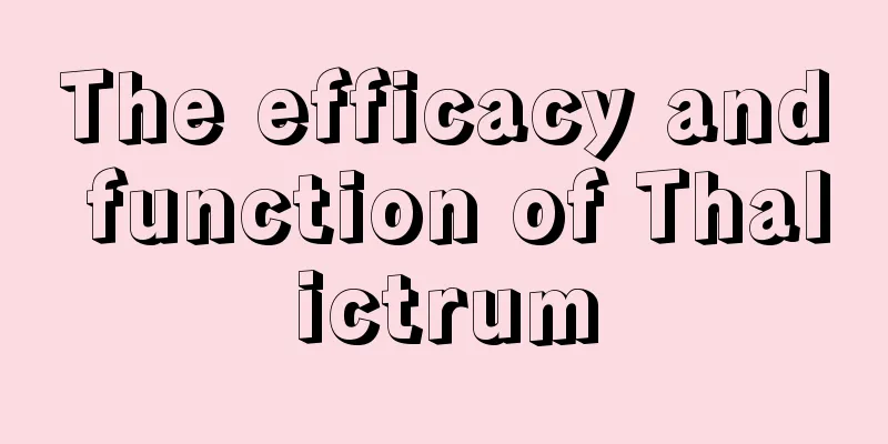 The efficacy and function of Thalictrum