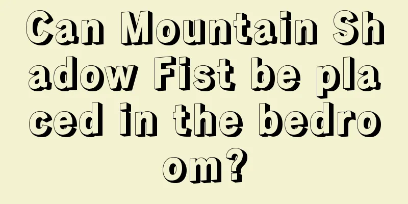 Can Mountain Shadow Fist be placed in the bedroom?