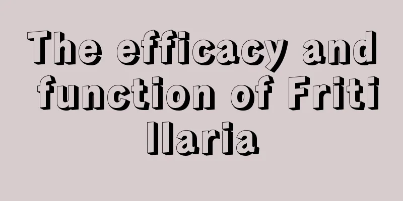 The efficacy and function of Fritillaria