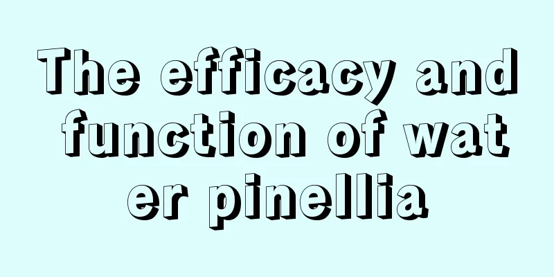 The efficacy and function of water pinellia