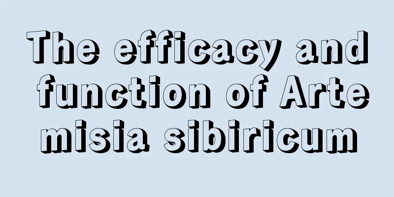 The efficacy and function of Artemisia sibiricum