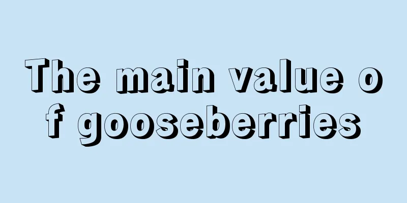 The main value of gooseberries