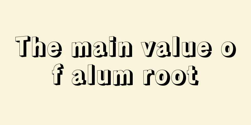 The main value of alum root